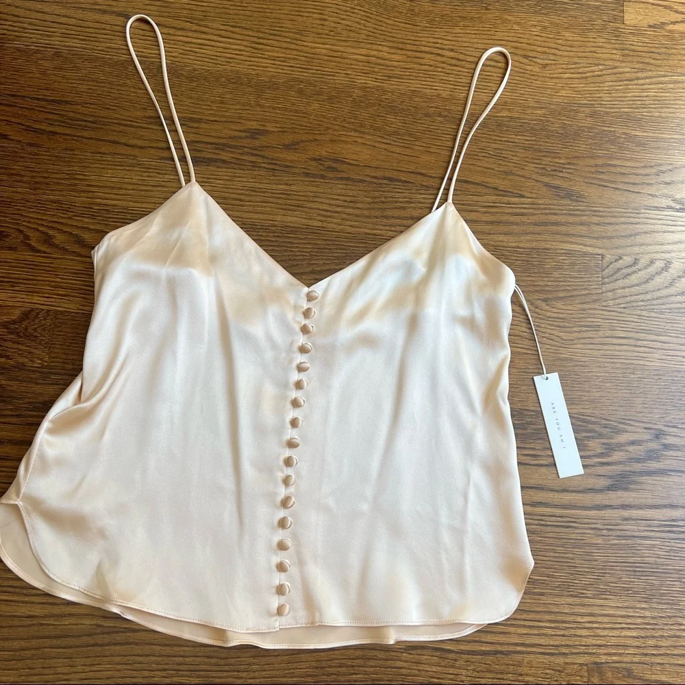 NWT Are You Am I Kaede silk camisole in Blush - Picture 5 of 16